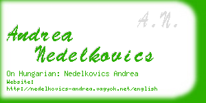 andrea nedelkovics business card